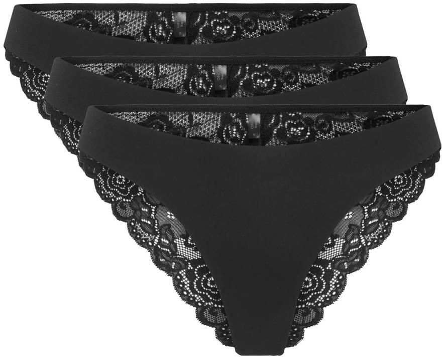 Only Brazilian slip ONLCHLOE LACE BRAZIL 3-PACK NOOS ACC (set 3 stuks) - Foto 3
