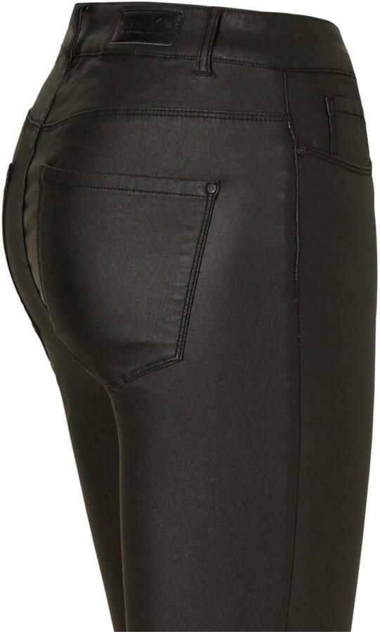 Only Imitatieleren broek ONLANNE K MID WAIST COATED PNT NOOS - Foto 3