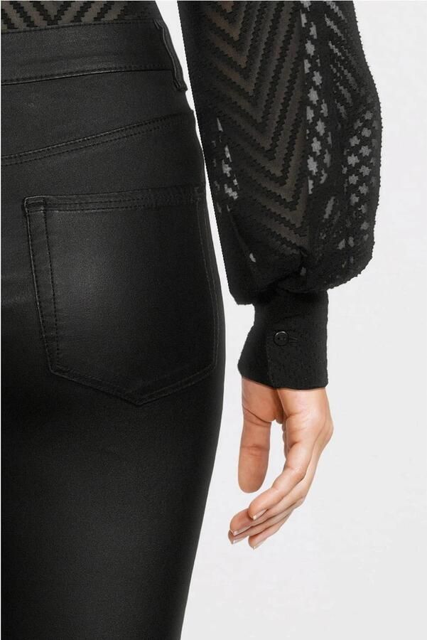 Only Imitatieleren broek ONLALIDA HW SKINNY COATED PANT PNT - Foto 3
