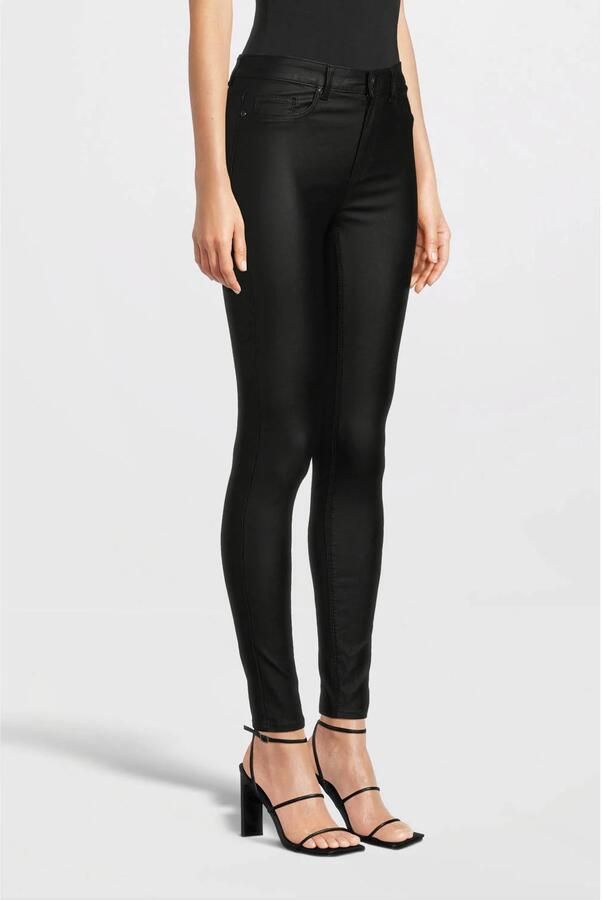 Only Imitatieleren broek ONLALIDA HW SKINNY COATED PANT PNT