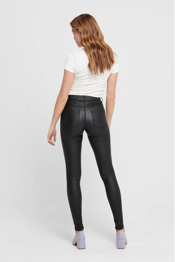 Only Imitatieleren broek ONLROYAL HW SK ROCK COATED - Foto 2