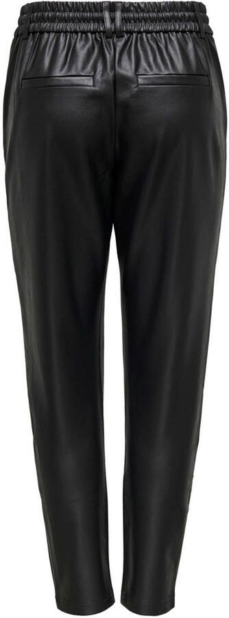 Only Straight leg broek van kunstleer met elastische band model 'POPTRASH' - Foto 2