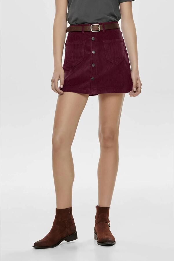 Only Corduroy minirok van katoenmix model 'AMAZING GLOBAL' - Foto 3