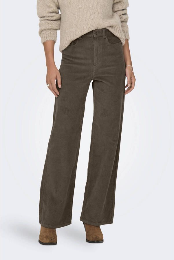 Only Wide leg corduroy broek van katoenmix model 'HOPE' - Foto 2