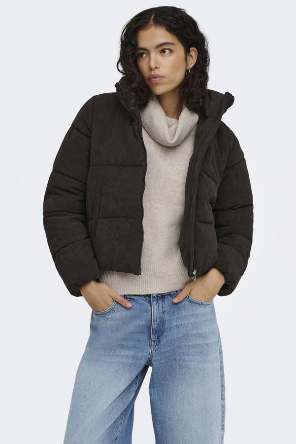 Only New Dolly Corduroy Puffer Winterjas Dames