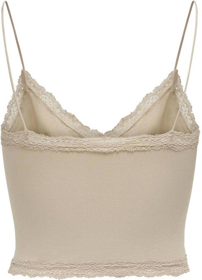 Only Kanten top ONLVICKY LACE SEAMLESS CROPPED TOP