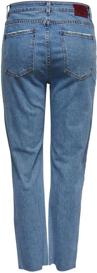 ONLY cropped high waist straight leg jeans ONLEMILY blue light denim - Foto 2