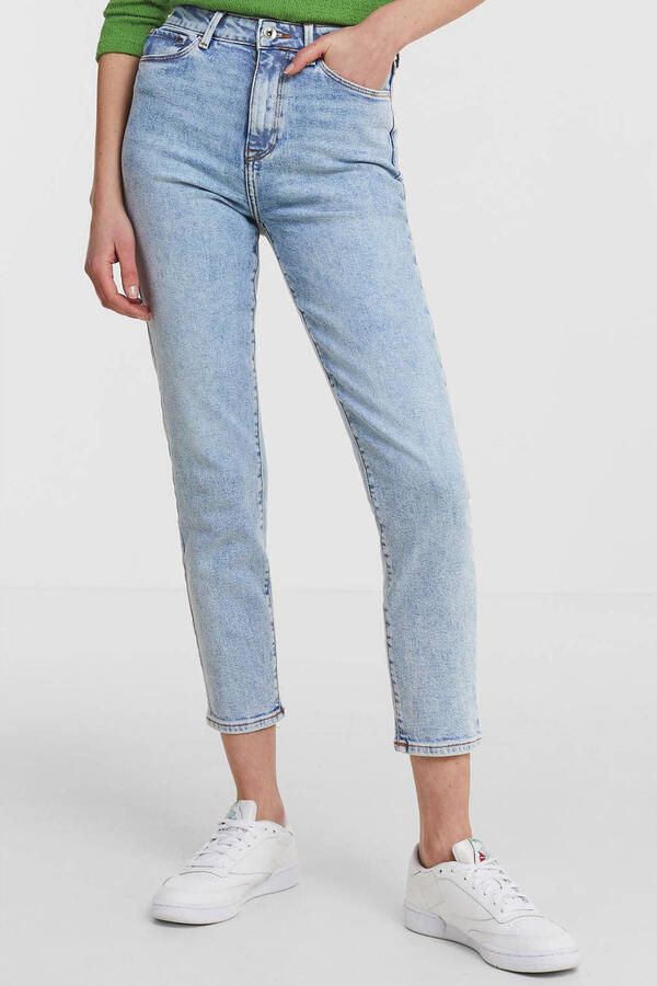 Only High-waist jeans ONLEMILY – Enkeljeans met hoge taille en rechte snit lichte wasbeurt voor een vervaagde en lichtere denim-look - Foto 3