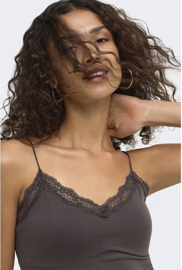 Only Vicky Lace Seamless Cropped Top Dames