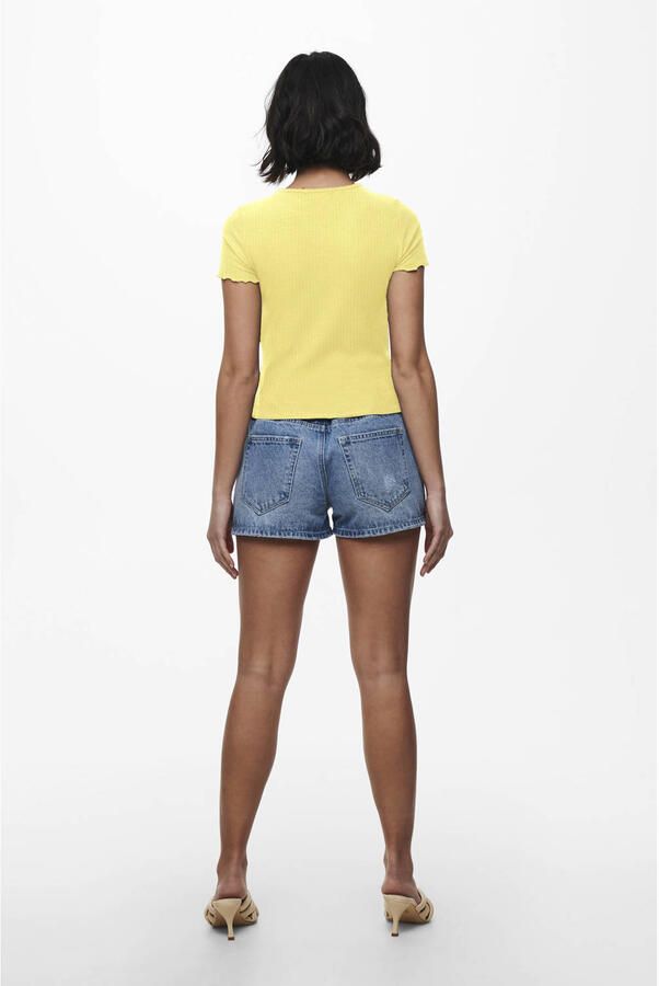Only slim fit T-shirt met viscose model 'EMMA' - Foto 3
