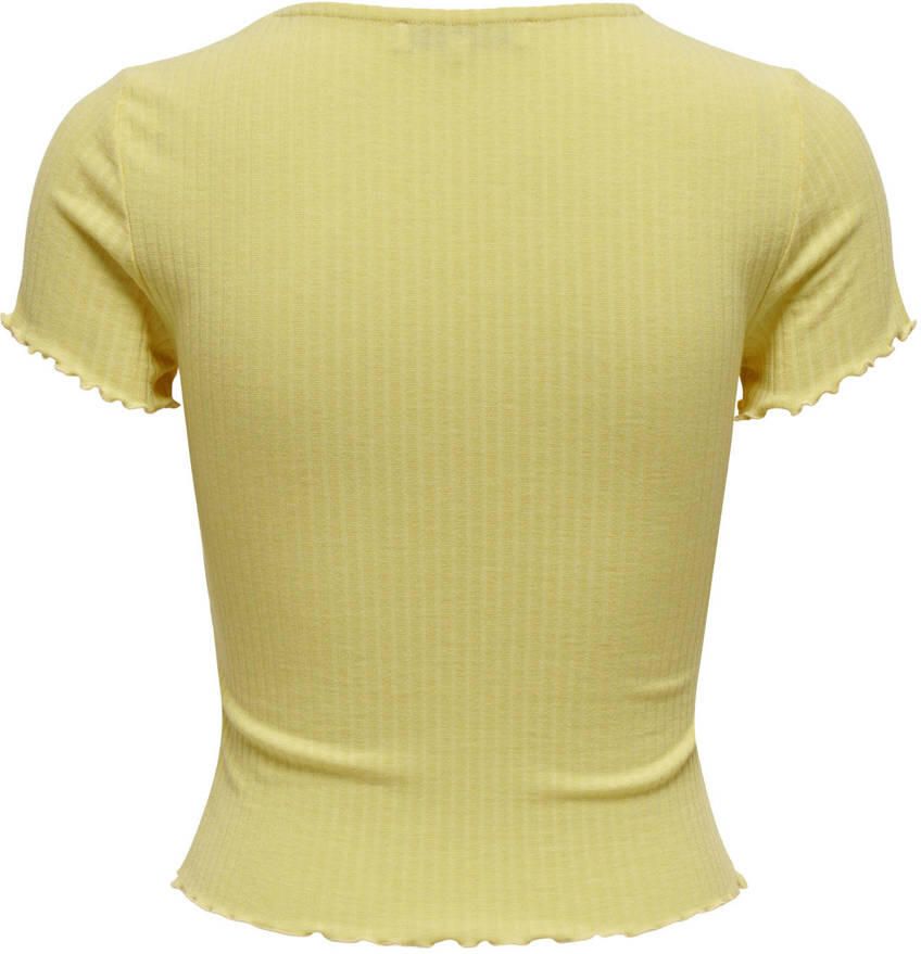 Only slim fit T-shirt met viscose model 'EMMA' - Foto 2