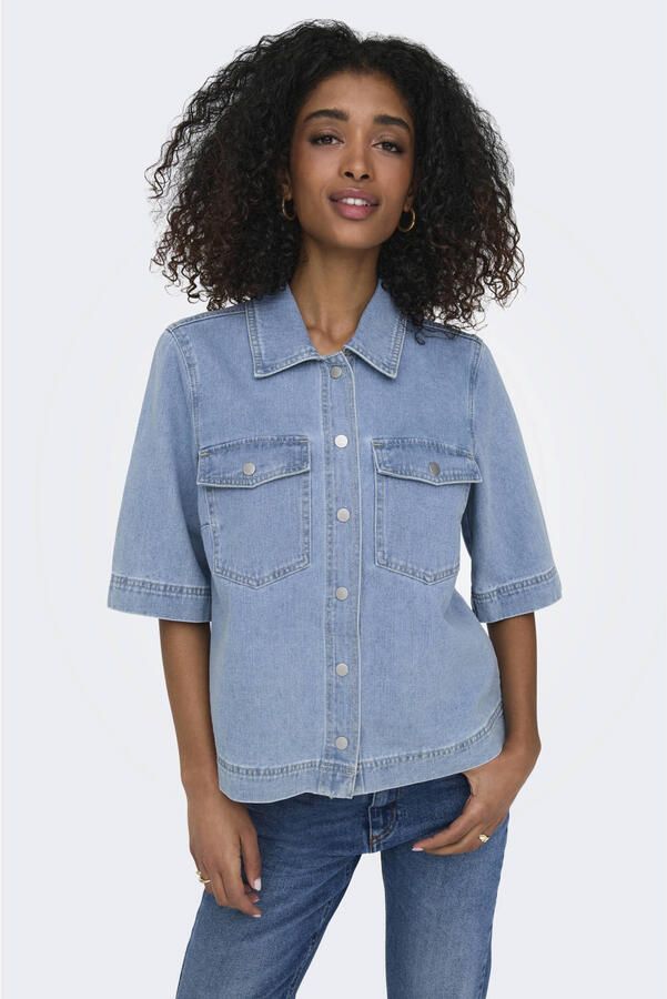 Only Belle SS Denim Blouse Dames - Foto 3