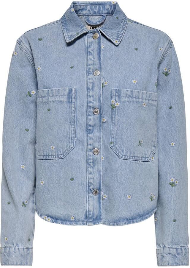 ONLY denim blouse light blue denim - Foto 2