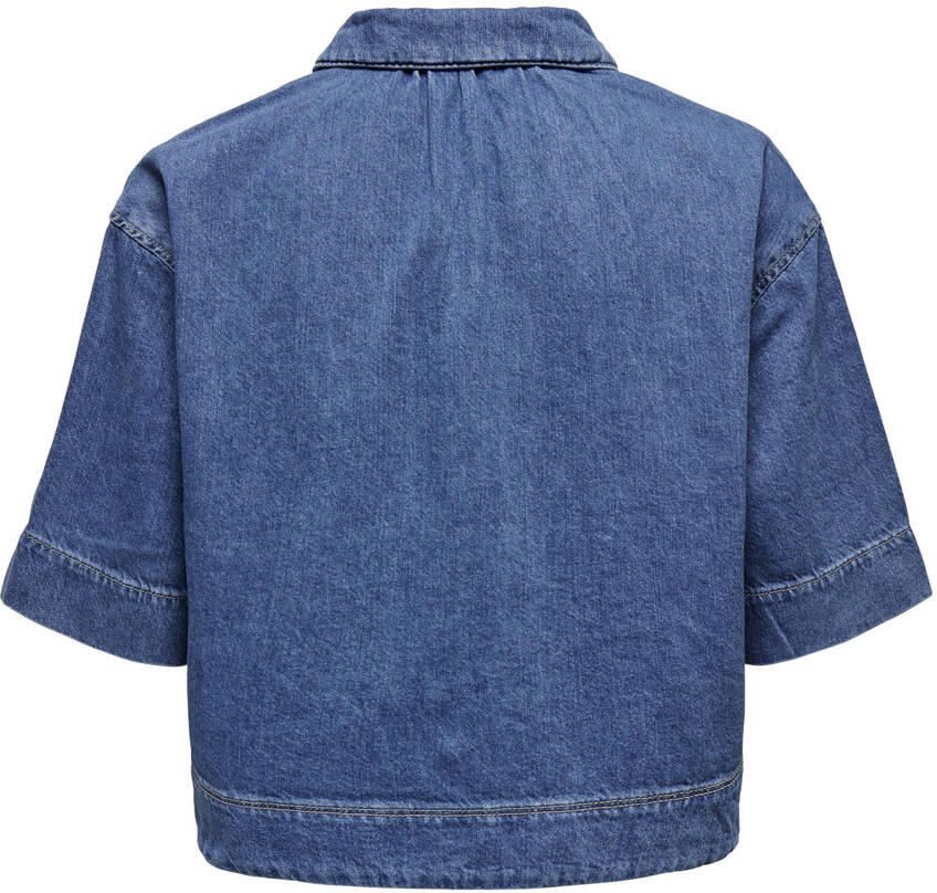 ONLY denim blouse medium blue denim - Foto 2