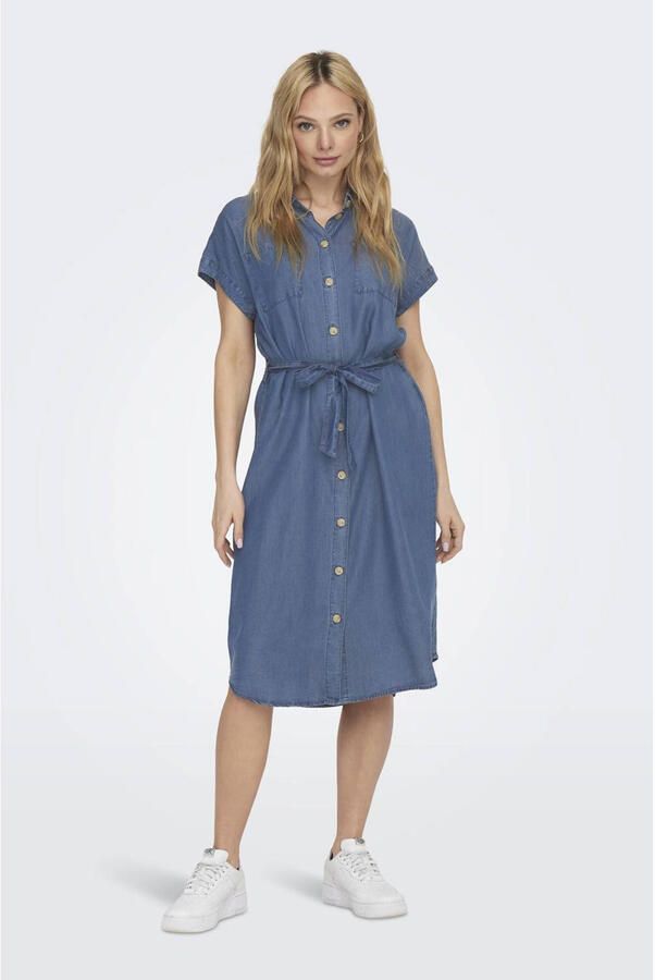 Only Jeansjurk met opgestikte borstzakken model 'PEMA HANNOVER'