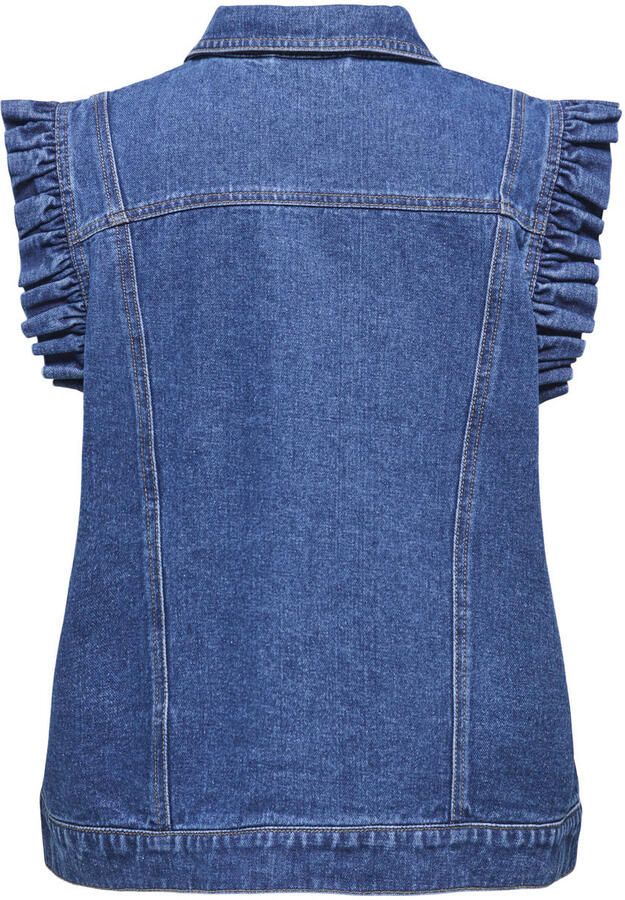 ONLY denim gilet medium blue denim