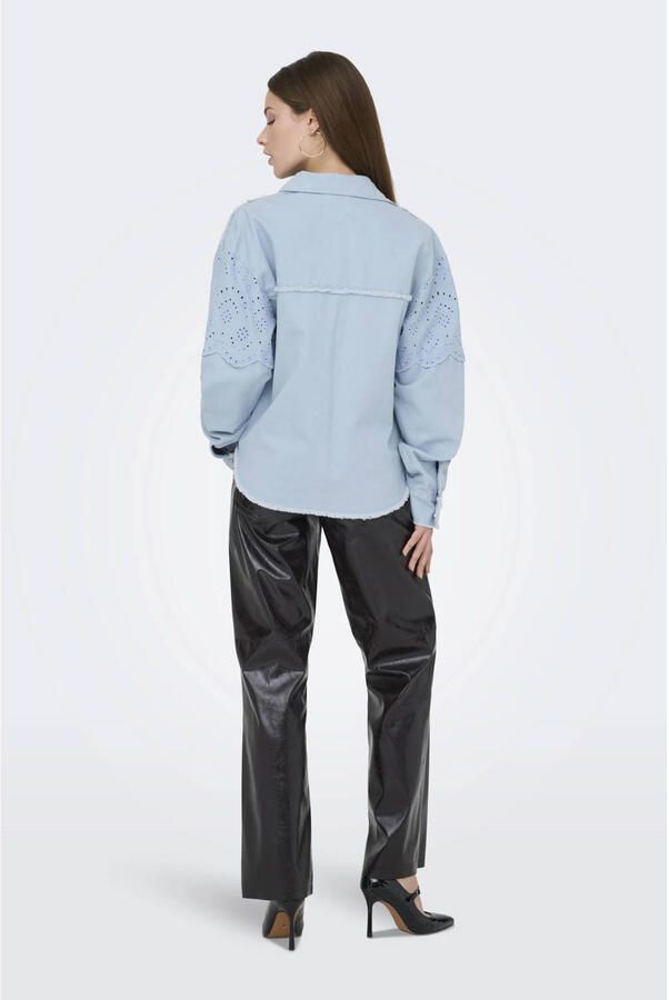 ONLY denim jack broderie lichtblauw - Foto 2
