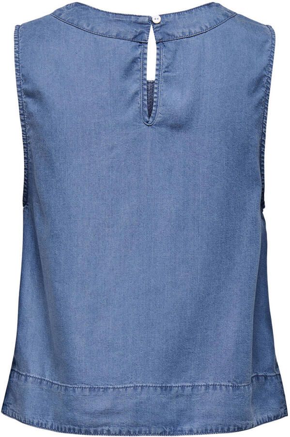 Only Blouse Top Pema-Dorsi Medium Blue Denim - Foto 3