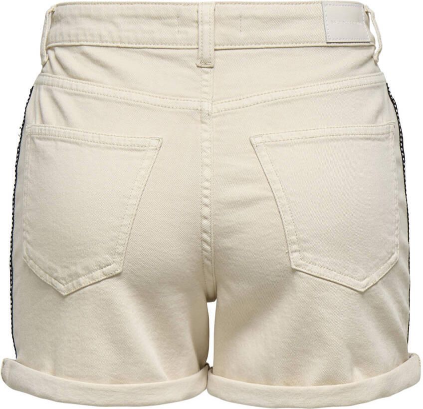 ONLY denim regular waist short ecru