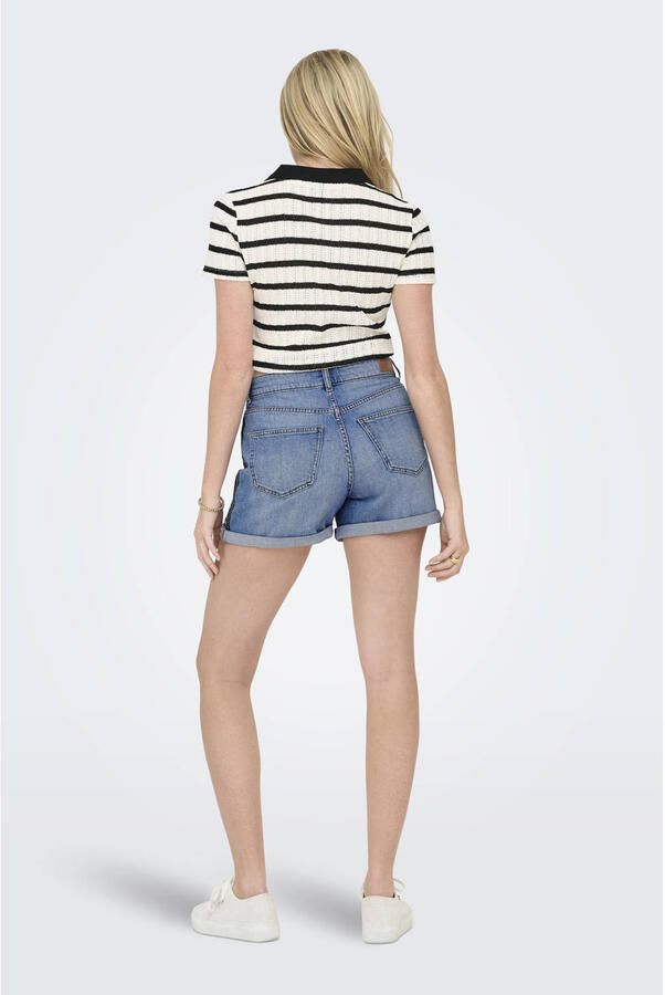 ONLY denim regular waist short light blue denim - Foto 2
