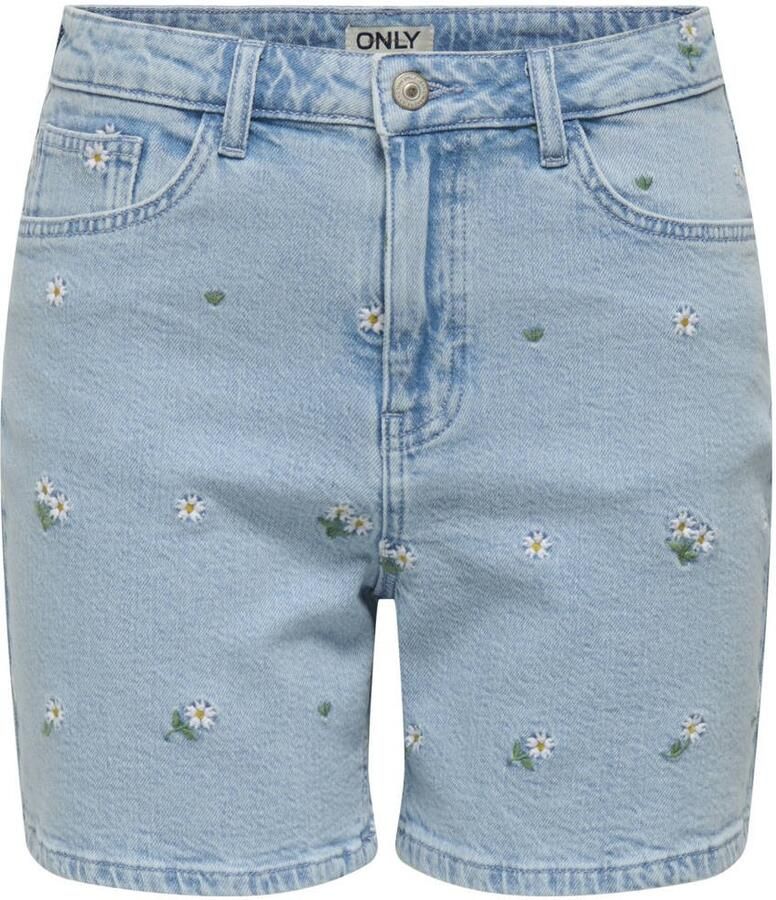 ONLY denim regular waist short light blue denim - Foto 2