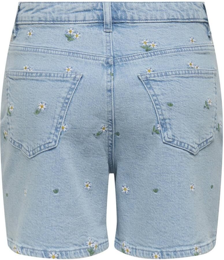 ONLY denim regular waist short light blue denim