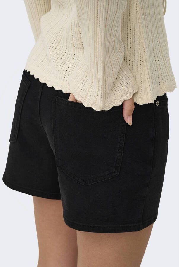 ONLY denim regular waist short zwart - Foto 3