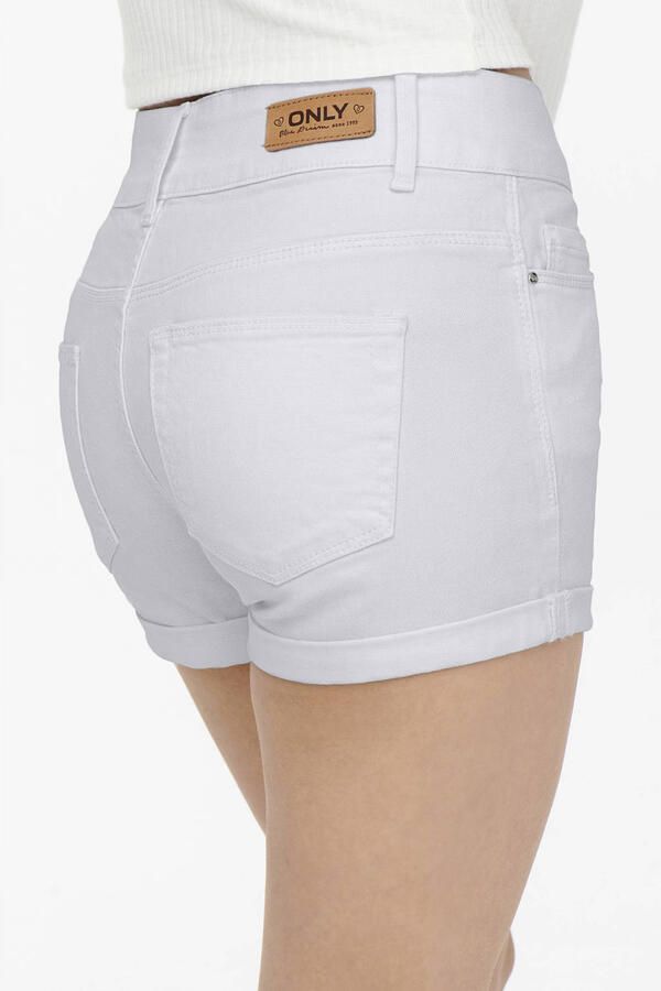 ONLY denim skinny regular waist short wit - Foto 3