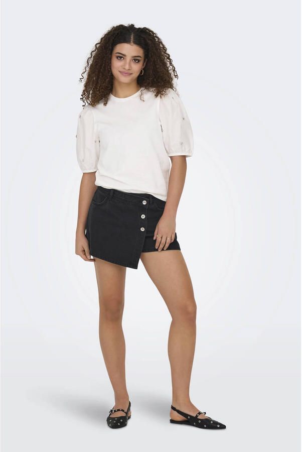 ONLY denim skinny short zwart