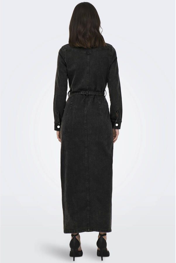 ONLY denim spijkerjurk black denim