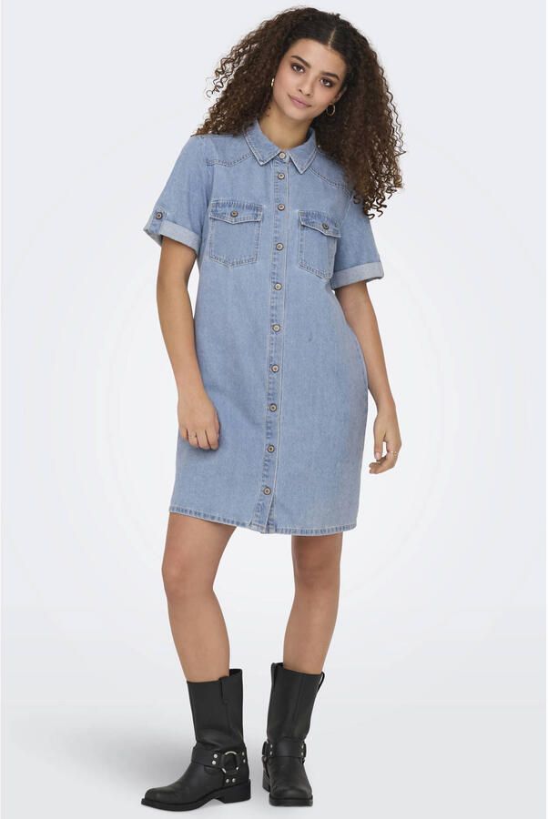 Only Nauwsluitende spijkerjurk van Mix van katoen en viscose Model 'LISA'