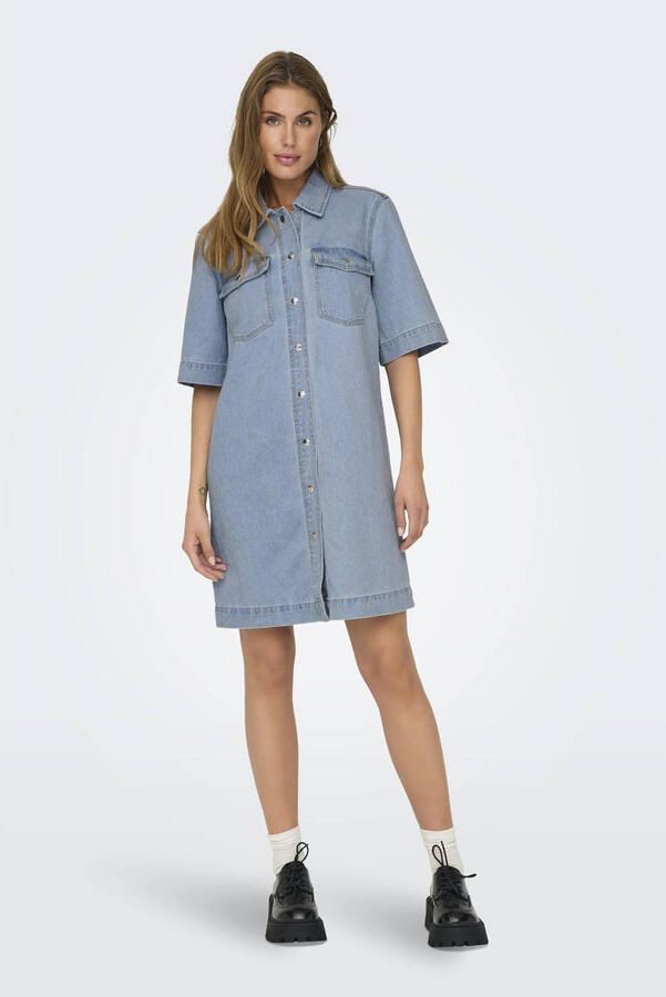 Only Jeans jurk ONLBELLE S S BUTTON DRESS DNM GUA NOOS - Foto 2