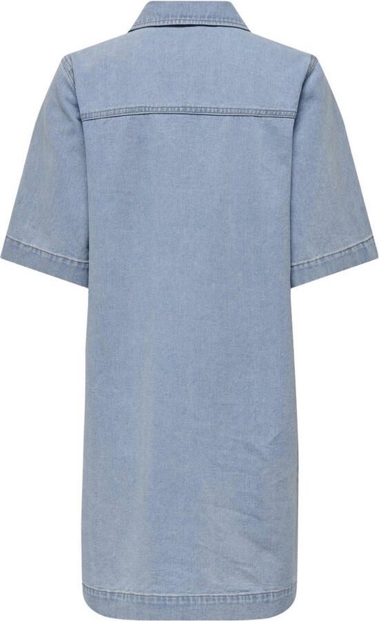 Only Jeans jurk ONLBELLE S S BUTTON DRESS DNM GUA NOOS