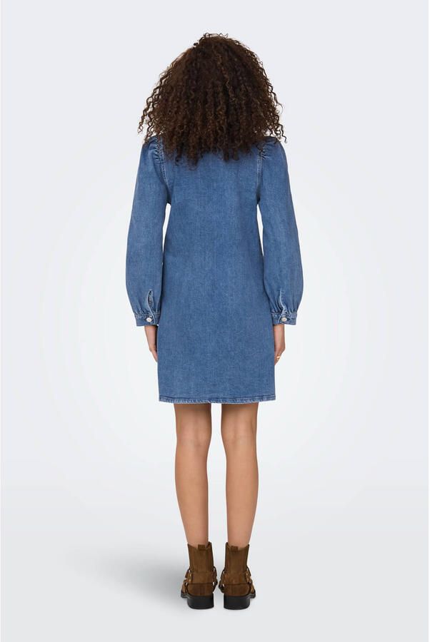 Only Jeans jurk ONLALMA L S DRESS DNM CRO