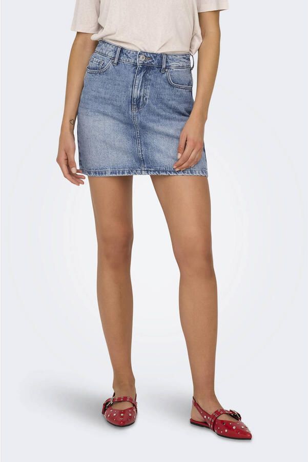 Only Nauwsluitende jeansrok van mix van biologisch katoen model 'STELLA' - Foto 2