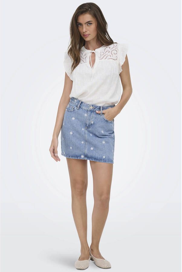 Only Jeans rok ONLSTELLA DAISY SHORT SKIRT DNM AZG - Foto 2