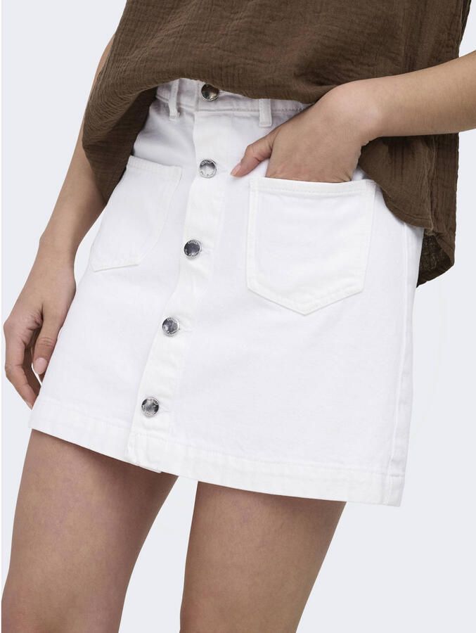 ONLY denim spijkerrok wit - Foto 2