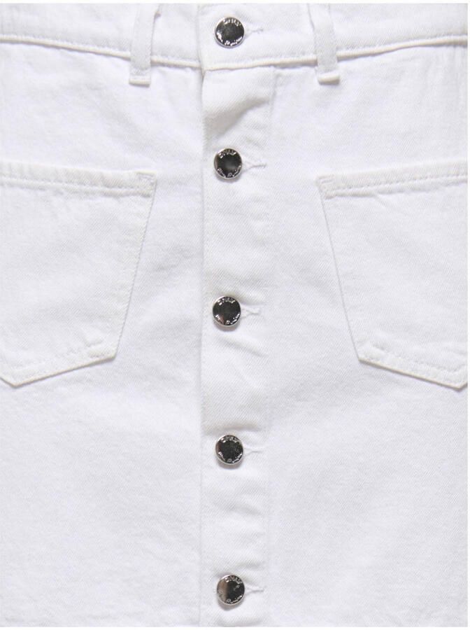 ONLY denim spijkerrok wit - Foto 3