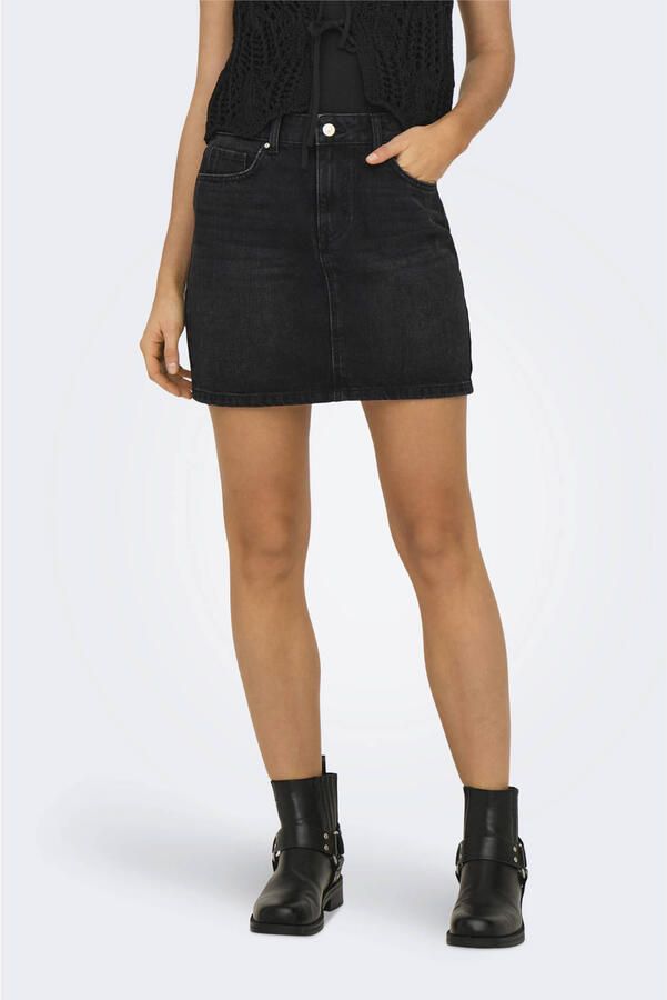 ONLY denim spijkerrok zwart