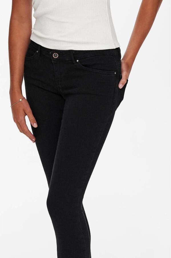 Only Skinny fit low waist jeans met stretch model 'Coral' - Foto 2