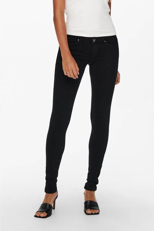 Only Skinny fit low waist jeans met stretch model 'Coral' - Foto 2