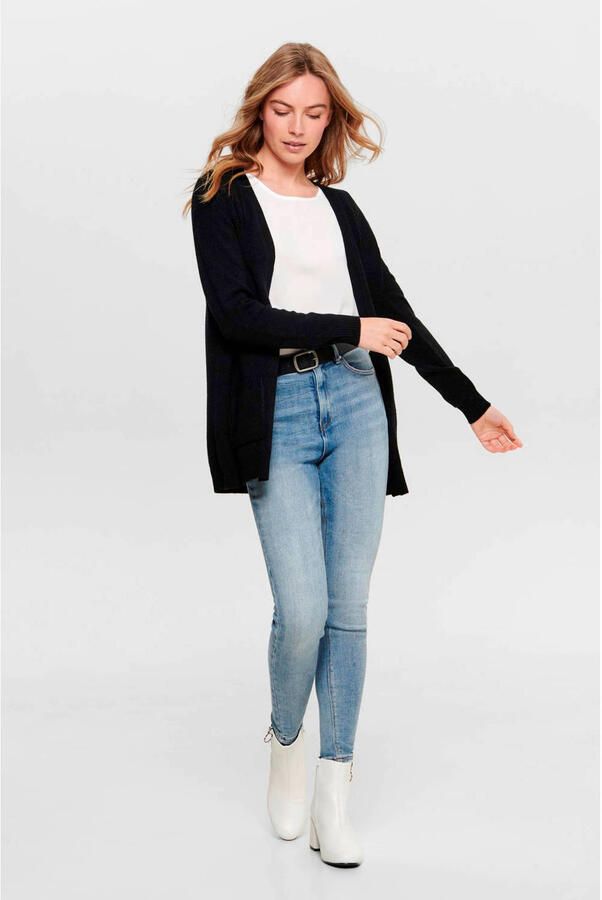 Only Vest ONLLESLY – Vest met zakken en figuur-omhullende vorm figuur omhullend casual fijn breisel viscosemix v-hals - Foto 2