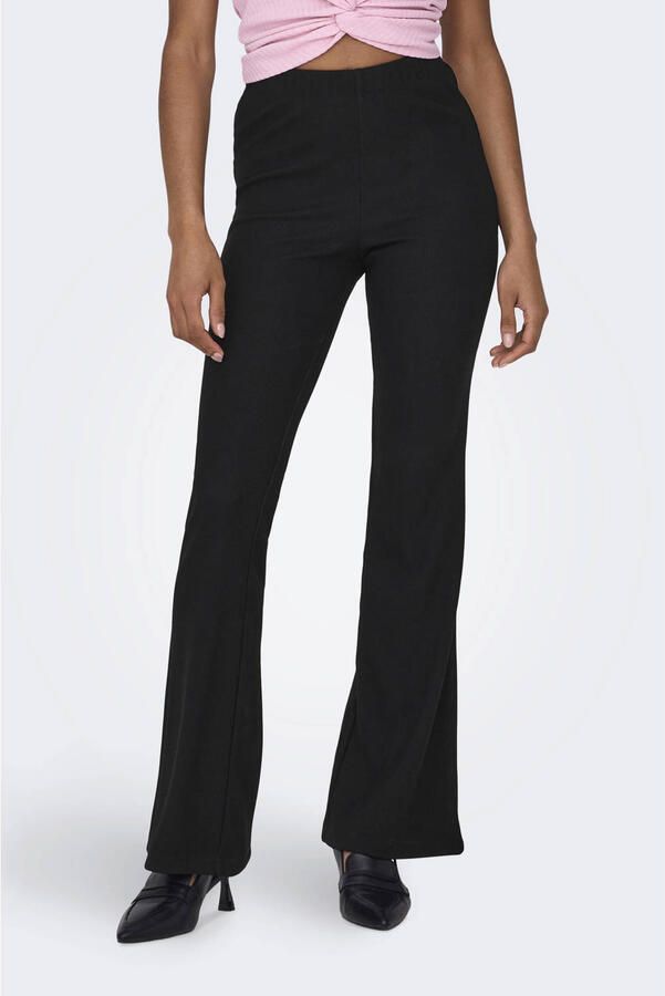 Only Jerseybroek ONLFEVER RIB FLARED PANTS JRS NOOS