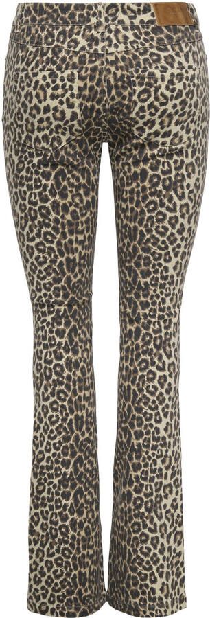 ONLY flared jeans met panterprint bruin - Foto 3
