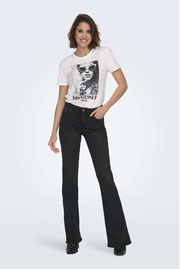 ONLY flared jeans ONLLUSH black denim - Foto 2
