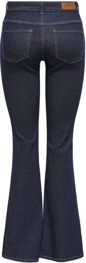 ONLY flared jeans ONLLUSH dark blue denim: rinsewash