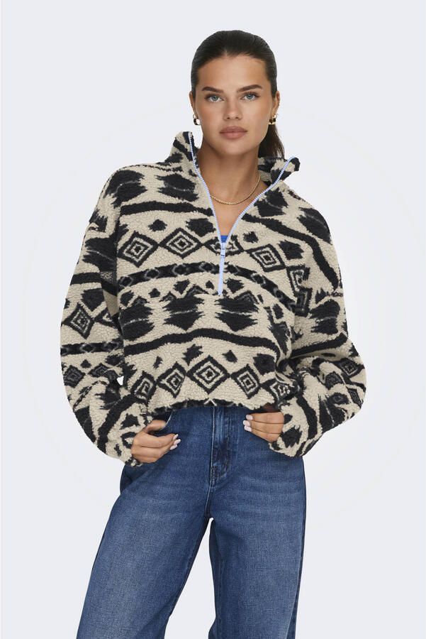 Only Regular fit schipperstrui in teddybontlook model 'JANNE'