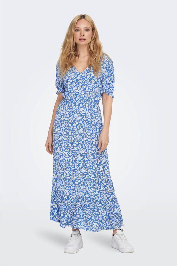 Only Maxi-jurk ONLCHIANTI S S LONG DRESS WVN NOOS