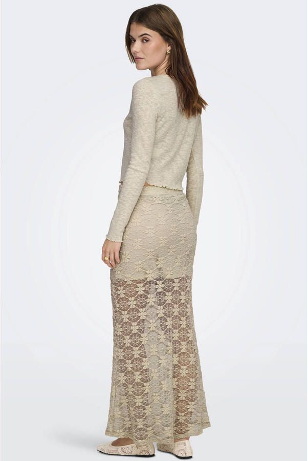 ONLY gebloemde maxi rok groen - Foto 2