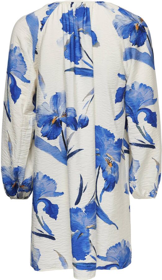 ONLY gebloemde mini jurk blauw - Foto 2